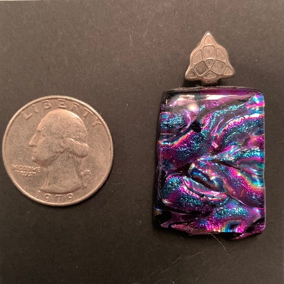 Galaxy Glass Necklace Piece - Picture 3 of 3